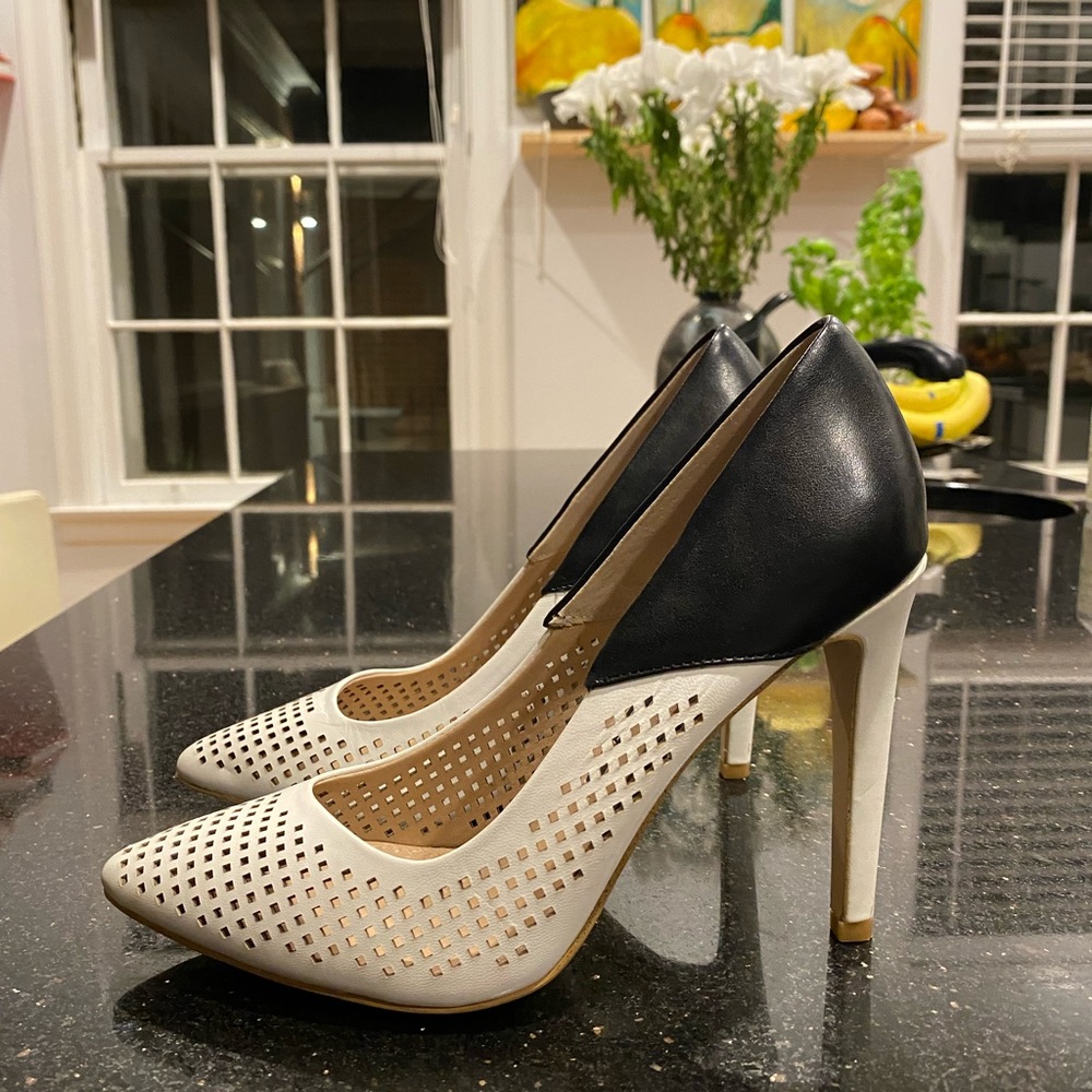 French Connection Heels with Eyelet Detail - Size 8.5